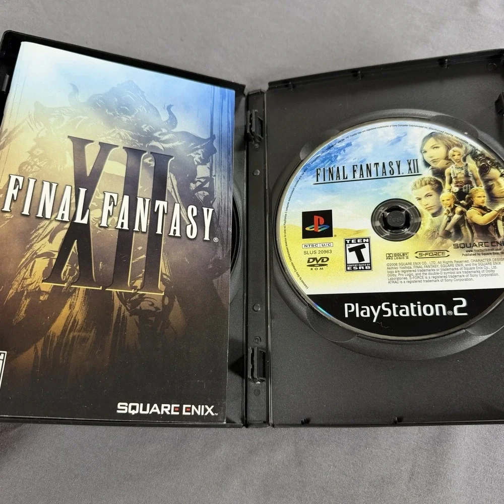 Final‎ Fantasy XII 12 Sony PlayStation 2 PS2 Black Label CIB Complete Tested
